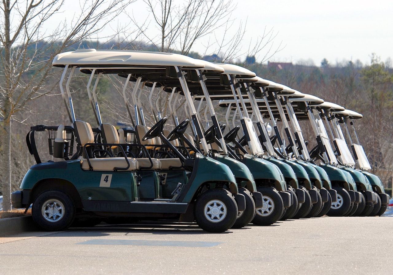 Blue-and-white Golf Carts | Veteran Car Donations